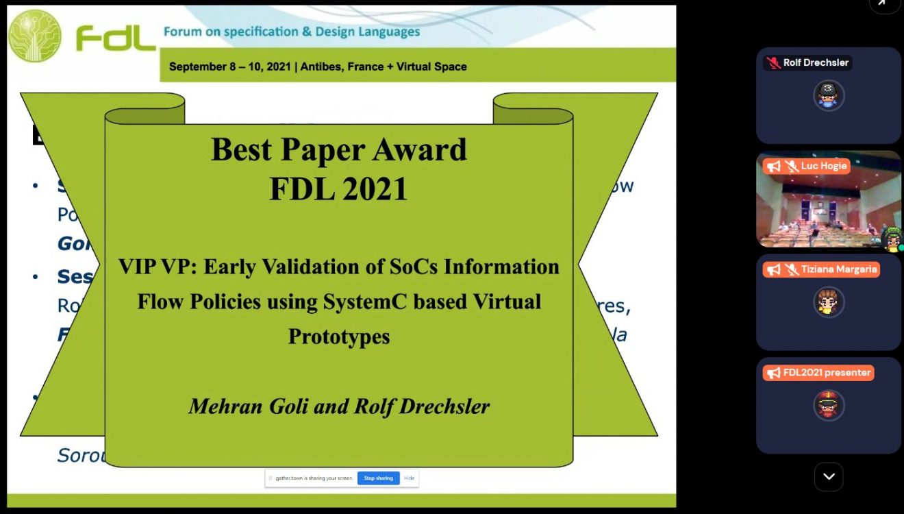 Best paper award Drechsler